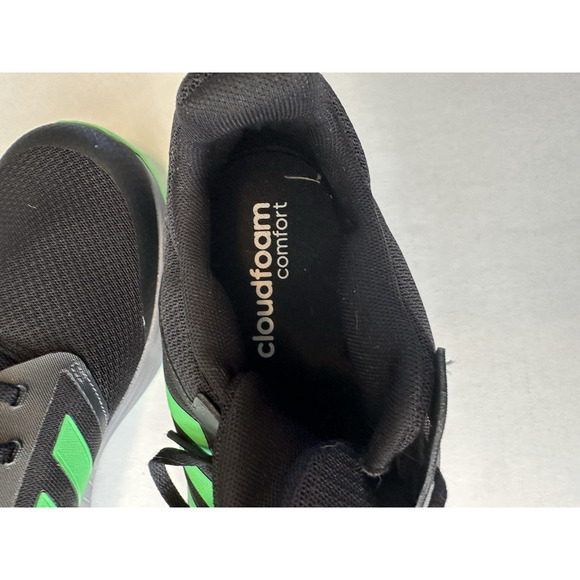 ADIDAS Galaxy 5 Running Shoe H04597 Sz 11 Black/Screaming Green Athletic - Picture 6 of 11